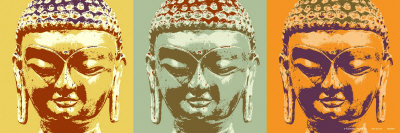 Three Fold Buddha Print Three Fold Buddha Print