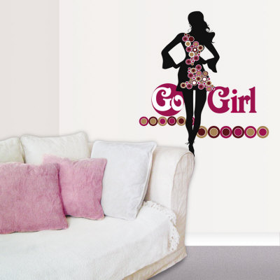 Go Girl Wall Decal Go Girl Wall Decal