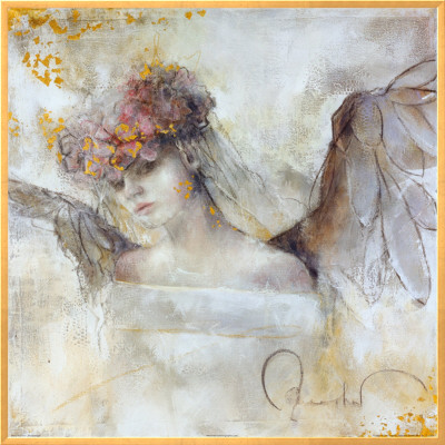 Flower Angel Framed Canvas Print Flower Angel Framed Canvas Print
