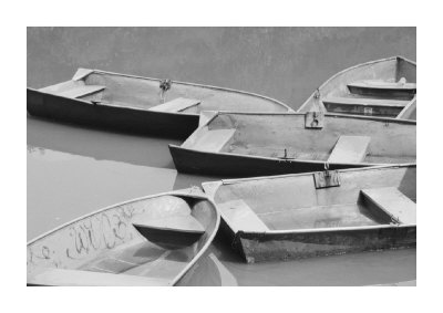 Rowboat Cluster Giclee Print Rowboat Cluster Giclee Print