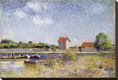 Saint-Mammes Stretched Canvas Print Saint-Mammes Stretched Canvas Print