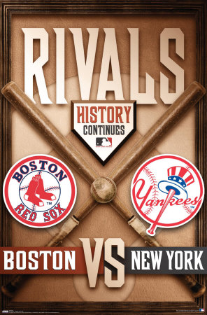 MLB Rivalry - Yankees vs. Red Sox Poster MLB Rivalry - Yankees vs. Red Sox Poster