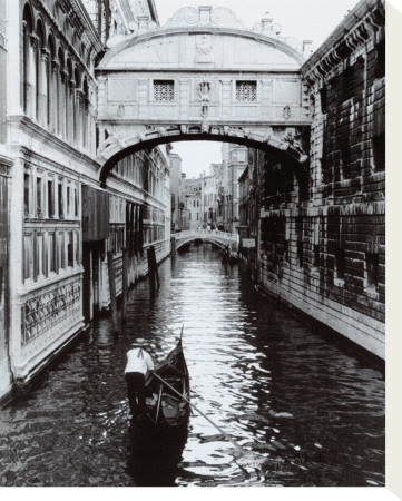 Venice Canal Stretched Canvas Print Venice Canal Stretched Canvas Print