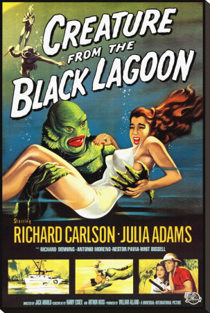Creature from the Black Lagoon Stretched Canvas Print Creature from the Black Lagoon Stretched Canvas Print