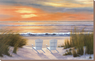 Paradise Sunset Stretched Canvas Print Paradise Sunset Stretched Canvas Print