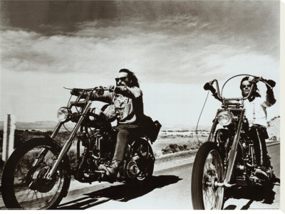 Dennis Hopper and Peter Fonda Stretched Canvas Print Dennis Hopper and Peter Fonda Stretched Canvas Print