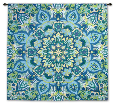 Rangoli Moon Rise Wall Tapestry Rangoli Moon Rise Wall Tapestry