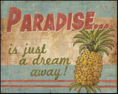 Tropical Paradise Mounted Print Tropical Paradise Mounted Print