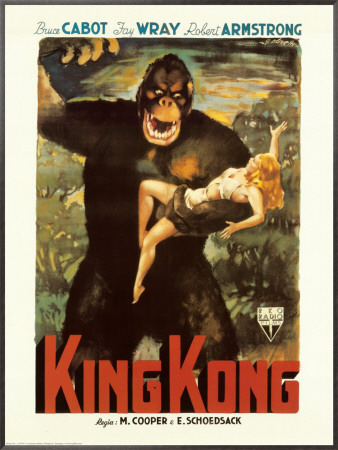 King Kong Framed Canvas Print King Kong Framed Canvas Print