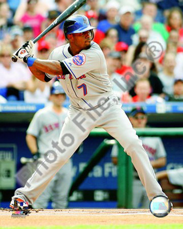 Jose Reyes 2008 Batting Action Photograph Jose Reyes 2008 Batting Action Photograph