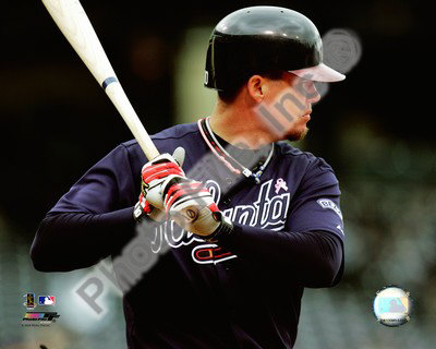 Chipper Jones on Chipper Jones 2008 Batting Action Photograph At Art Com