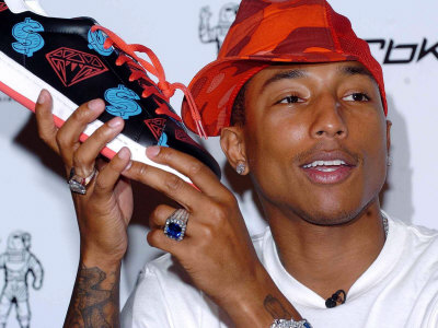 Top American Rap Artist and Producer Pharrell Williams August 2004 