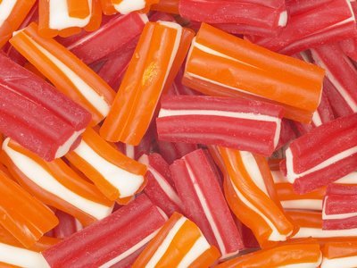 Orange and Red Candies Photographic Print Orange and Red Candies Photographic Print