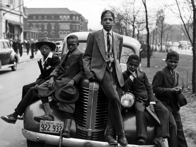 Southside Boys, Chicago, 1941 Stretched Canvas Print