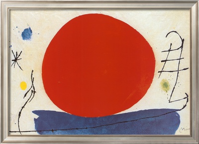 The Red Sun Framed Print The Red Sun Framed Print