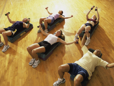 People in an Aerobics Class Photographic Print People in an Aerobics Class Photographic Print