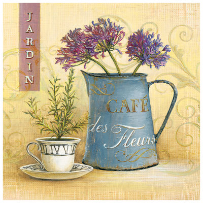 Cafe des Fleurs Print Cafe des Fleurs Print