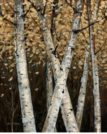 Shimmering Birches I Print Shimmering Birches I Print
