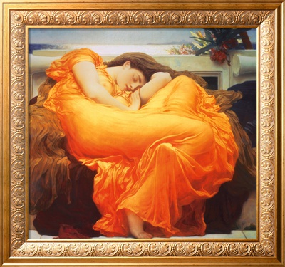 Flaming June, c.1895 Framed Print Flaming June, c.1895 Framed Print
