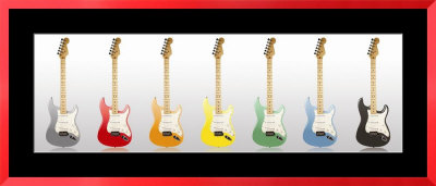 Guitar Spectrum Framed Print Guitar Spectrum Framed Print
