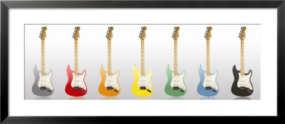 Guitar Spectrum Framed Print Guitar Spectrum Framed Print