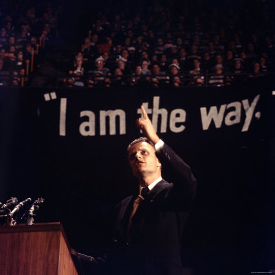 billy graham preaching. Evangelist Billy Graham