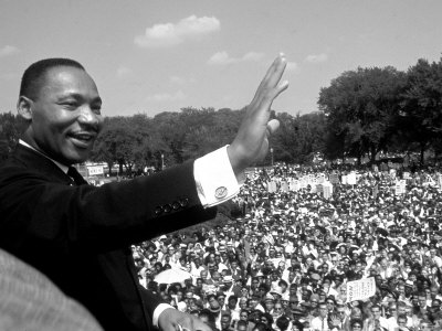Rev. Martin Luther King Jr. Giving His "I Have a Dream" Speech During ...