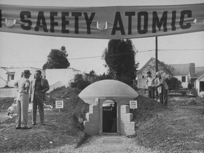 Houses  Bomb Shelters on Model Atomic Bomb Shelter For Personal Use Premium Photographic