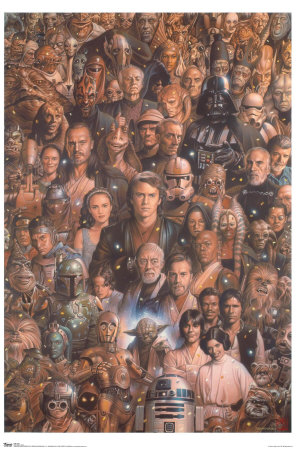 Star Wars Saga Poster Star Wars Saga Poster