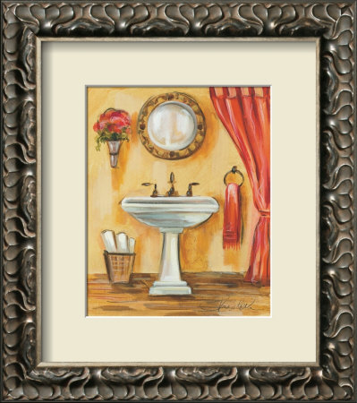 Tuscan Bath IV Framed Print Tuscan Bath IV Framed Print