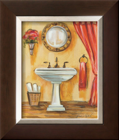 Tuscan Bath IV Framed Print Tuscan Bath IV Framed Print