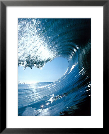 Blue Curl Framed Print Blue Curl Framed Print