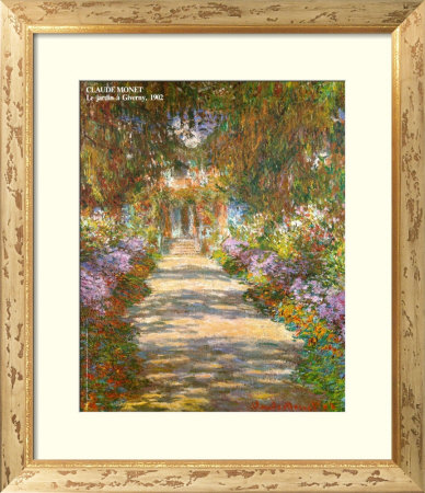 Garden In Giverny Framed Print Garden In Giverny Framed Print