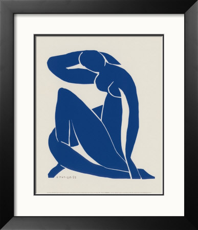 Blue Nude II Framed Print Blue Nude II Framed Print