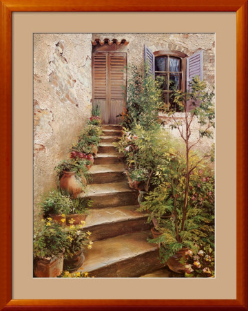 Stairway in Provence Framed Print Stairway in Provence Framed Print