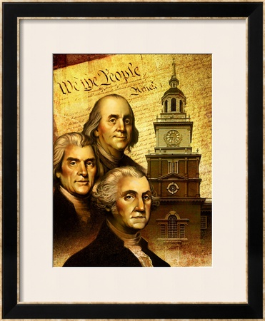 Constitution Day Montage Framed Giclee Print Constitution Day Montage Framed Giclee Print