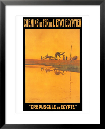 Crepuscule En Egypte Framed Print Crepuscule En Egypte Framed Print