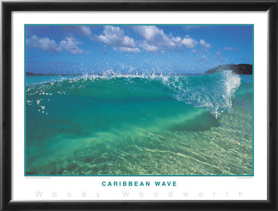 Caribbean Wave Framed Print Caribbean Wave Framed Print