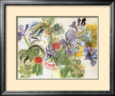 Poppies and Iris Framed Print Poppies and Iris Framed Print
