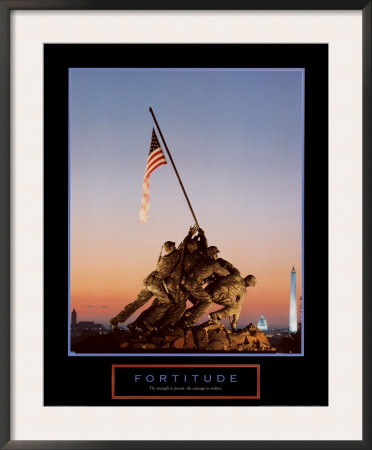 Fortitude: Iwo Jima Framed Print Fortitude: Iwo Jima Framed Print