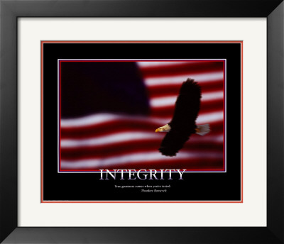 Patriotic Integrity Framed Print Patriotic Integrity Framed Print