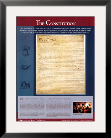The Constitution Framed Print The Constitution Framed Print