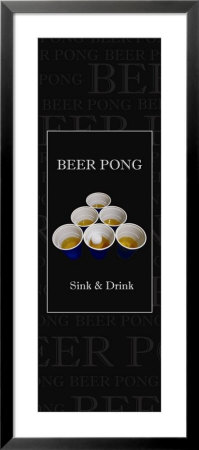 Beer Pong Framed Print Beer Pong Framed Print