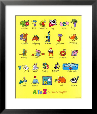 A to Z Framed Print A to Z Framed Print