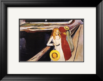 Girl on a Bridge Framed Print Girl on a Bridge Framed Print