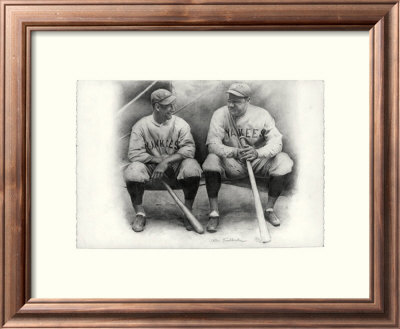 Ruth and Gehrig Framed Print Ruth and Gehrig Framed Print