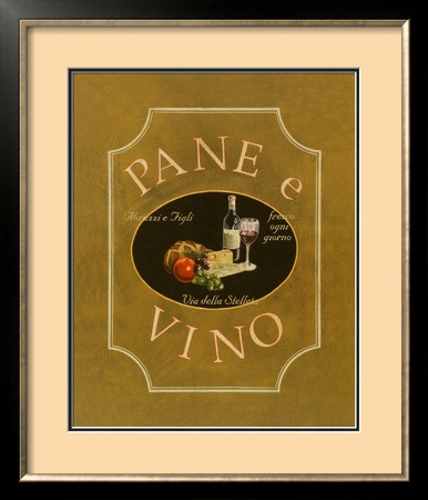 Pane e Vino Framed Print Pane e Vino Framed Print