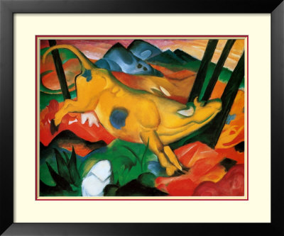 Gelbe Kuh, c.1911 Framed Print Gelbe Kuh, c.1911 Framed Print