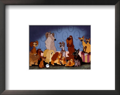 Cast of Lady and the Tramp Framed Print Cast of Lady and the Tramp Framed Print