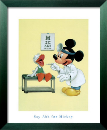 Say Ahh for Mickey Framed Print Say Ahh for Mickey Framed Print